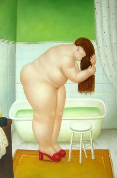 Fernando Botero : The Bathroom